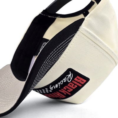 Lippis - Black River Racing Cotton Snapback (luonnonvalkoinen/musta)