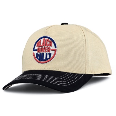 Lippis - Black River Rally Cotton Snapback (kerman/musta)
