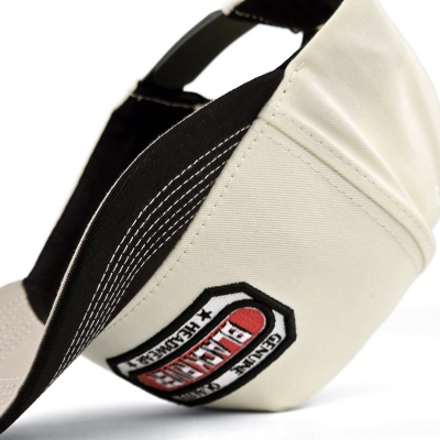 Lippis - Black River Richmond Cotton Snapback (luonnonvalkoinen/musta)