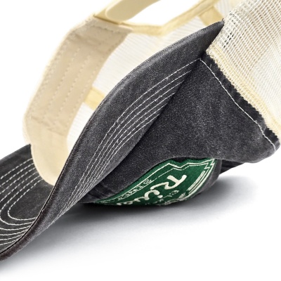 Lippis - Black River Sacramento Washed Trucker (musta/kerma)