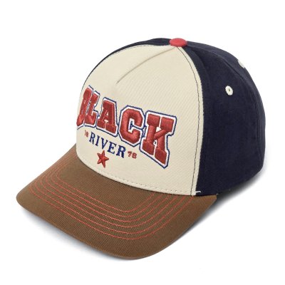 Lippis - Black River Texas Trucker (kermanvärinen/tummansininen/ruskea)
