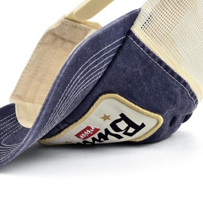 Lippis - Black River Toledo Washed Trucker (tummansininen/kermanvärinen)
