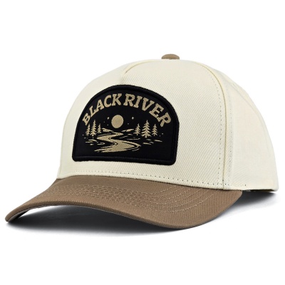 Lippis - Black River Wichita Cotton Snapback (luonnonvalkoinen/khaki)