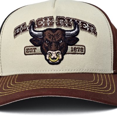 Lippis - Black River Cow Trucker (kermanvärinen/ruskea)