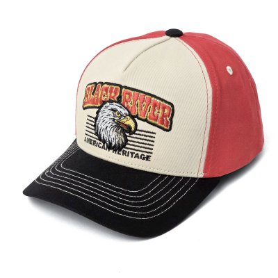 Lippis - Black River Falcon Trucker (kermanvärinen/punainen/musta)