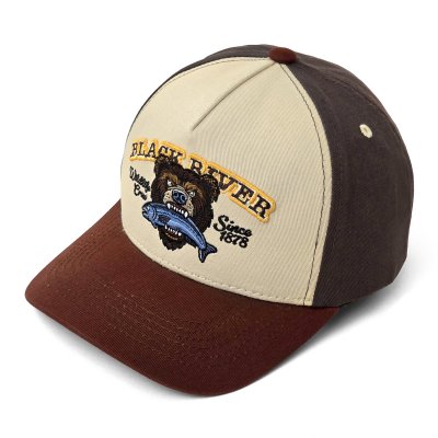 Lippis - Black River Wildlife Crew Trucker (beige/vihreä/ruskea)