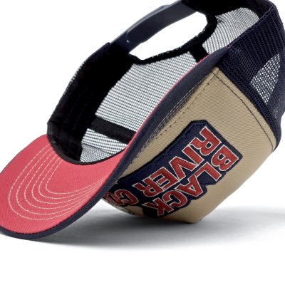 Lippis - Black River Heritage Trucker (beige/tummansininen)
