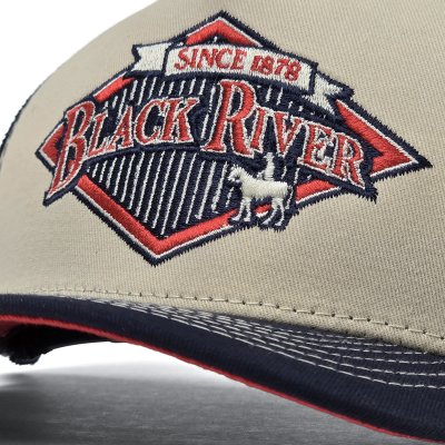 Lippis - Black River Legacy Trucker (kermanvärinen/tummansininen)