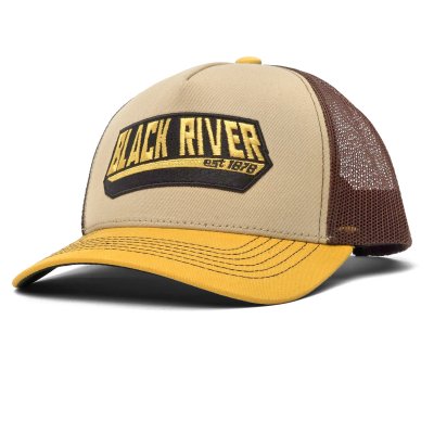 Lippis - Black River Summit Trucker (beige/ruskea/keltainen)