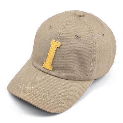 Lippis - Gårda Letter Cap 'I' (beige/keltainen)