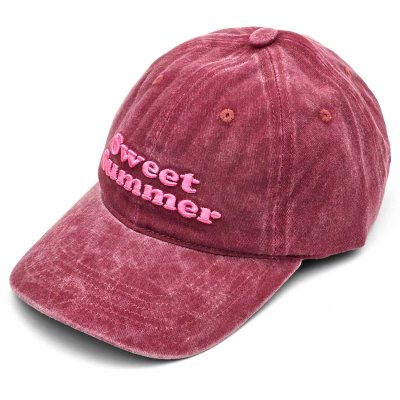 Lippis - Gårda Sweet Summer Washed Cap (punainen)
