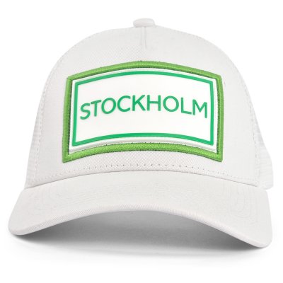 Lippis - Gårda Trucker Stockholm (vihreä/valkoinen)