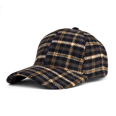 Lippis - Gårda Varel Checkered Cap (musta/ruskea)