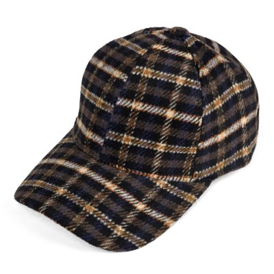Lippis - Gårda Varel Checkered Cap (musta/ruskea)