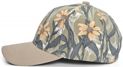 Lippis - Gårda Flowers Baseball (vihreä/beige)