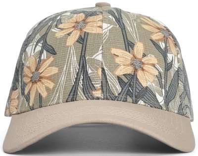 Lippis - Gårda Flowers Baseball (vihreä/beige)