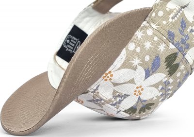 Lippis - Gårda Flowers Baseball (valkoinen/beige)