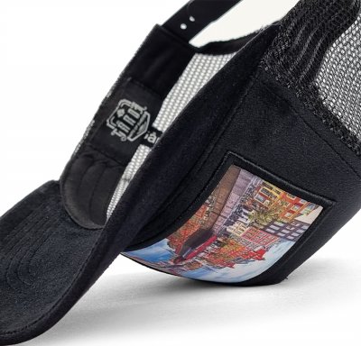 Lippis - Gårda Velvet Trucker Amsterdam (musta/multi)