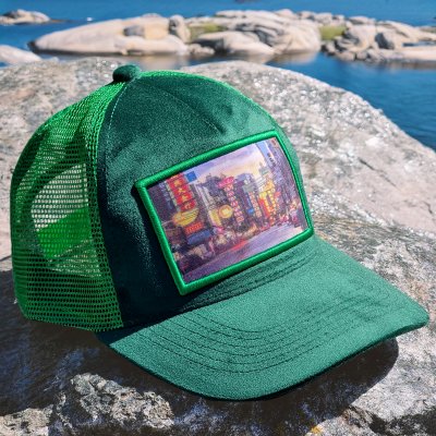 Lippis - Gårda Velvet Trucker Bangkok (vihreä)