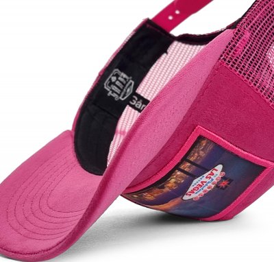 Lippis - Gårda Velvet Trucker Las Vegas (vaaleanpunainen)