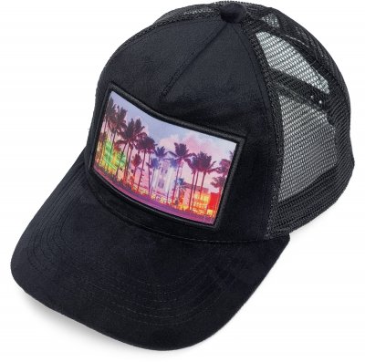 Lippis - Gårda Velvet Trucker Miami Beach (musta/multi)