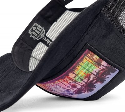 Lippis - Gårda Velvet Trucker Miami Beach (musta/multi)