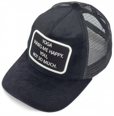 Lippis - Gårda Velvet Trucker Yoga (musta)