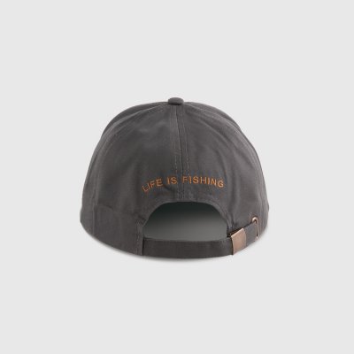 Lippis - MJM Baseball Cap Life is Fishing (orange/offwhite)
