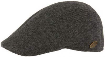 Flat cap - MJM Maddy EL Eco Merino Wool (antrasiitti)