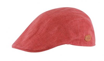 Flat cap - MJM Maddy Linen (punainen)
