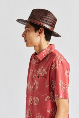 Hatut - Brixton Messer Straw (ruskea)