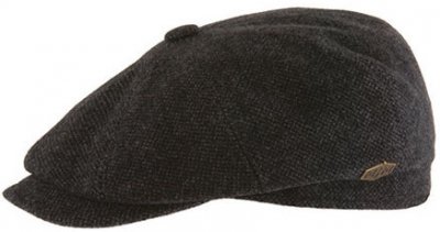 Flat cap - MJM Montreal Eco Merino Wool (antrasiitti)
