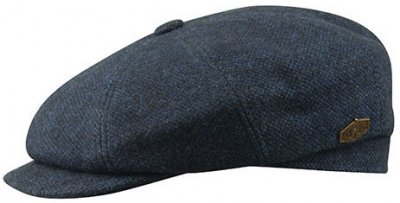 Flat cap - MJM Montreal Eco Merino Wool (sininen)