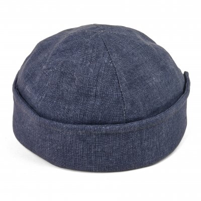 Pipot - Gårda Cavo Linen Docker Beanie (sininen)
