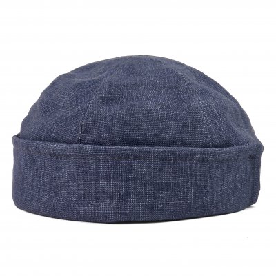 Pipot - Gårda Cavo Linen Docker Beanie (sininen)
