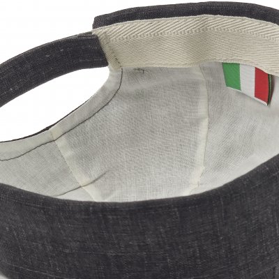 Pipot - Gårda Cavo Linen Docker Beanie (Tummanharmaa)