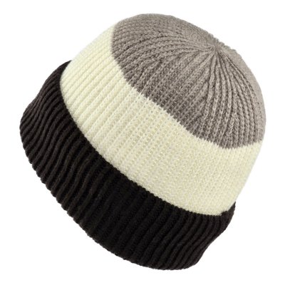 Pipot - Gårda Courchevel Merino Wool Beanie (beige/luonnonvalkoinen/ruskea)