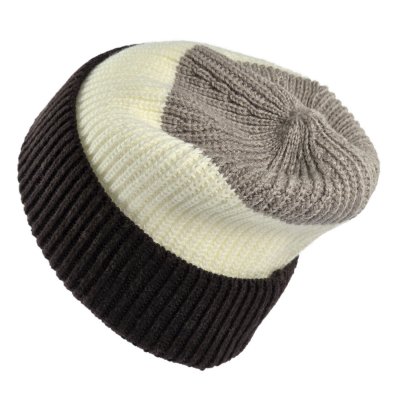 Pipot - Gårda Courchevel Merino Wool Beanie (beige/luonnonvalkoinen/ruskea)