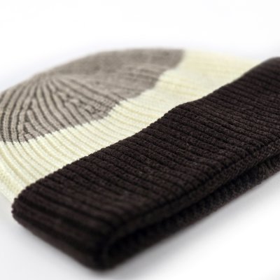 Pipot - Gårda Courchevel Merino Wool Beanie (beige/luonnonvalkoinen/ruskea)