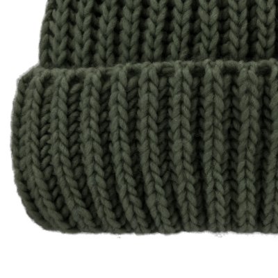 Pipot - Gårda Ebene Wool Mix Beanie (tumman vihreä)