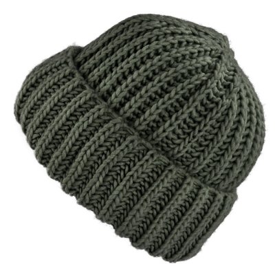 Pipot - Gårda Ebene Wool Mix Beanie (tumman vihreä)