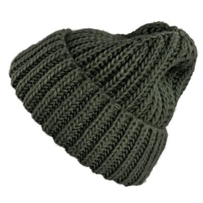 Pipot - Gårda Ebene Wool Mix Beanie (tumman vihreä)
