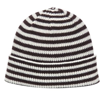 Pipot - Gårda Saint-Gervais Striped Wool Mix Beanie (ruskea/valkoinen)
