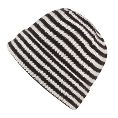 Pipot - Gårda Saint-Gervais Striped Wool Mix Beanie (ruskea/valkoinen)