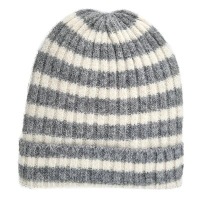 Pipot - Gårda Isfjord Slouch Beanie (harmaa/valkoinen)