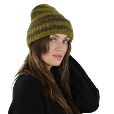 Pipot - Gårda Lech Striped Wool Mix Beanie (vihreä)