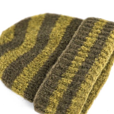 Pipot - Gårda Lech Striped Wool Mix Beanie (vihreä)