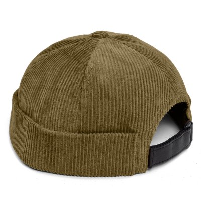 Pipot - Gårda Lymington Corduroy Docker Beanie (vihreä)
