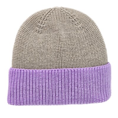 Pipot - Gårda St. Moritz Merino Wool Beanie (violetti/beige)