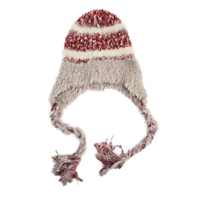 Pipot - Gårda Quellon Knit Earflap Beanie (valkoinen/punainen)